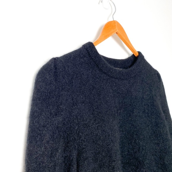 Banana Republic Alpaca Wool Black Crewneck Sweater - Picture 3 of 7